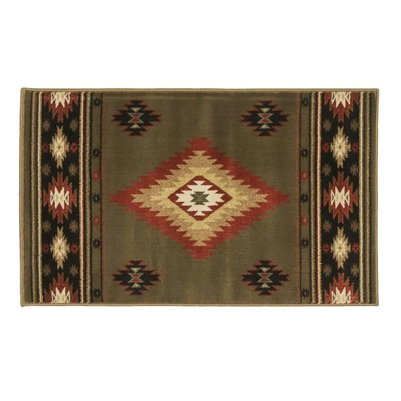 Goods of the Woods 50” x 30” Vista Desert Brown Olefin Hearth Rugs