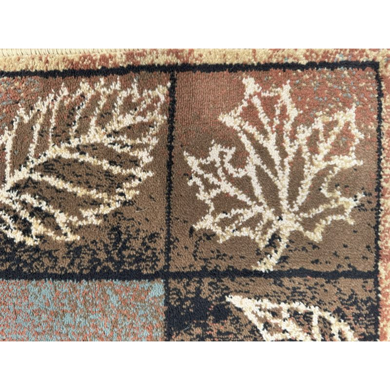 Vista Autumn Leaves Olefin Hearth Rugs Close Up Corner View