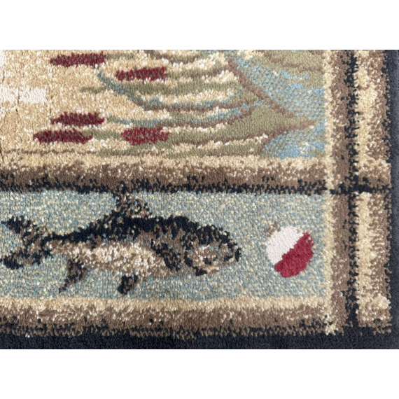 Vista Angler Olefin Hearth Rugs Close Up Corner View