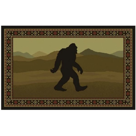 Goods of the Woods 50” x 30” Vista Sasquatch Olefin Hearth Rugs
