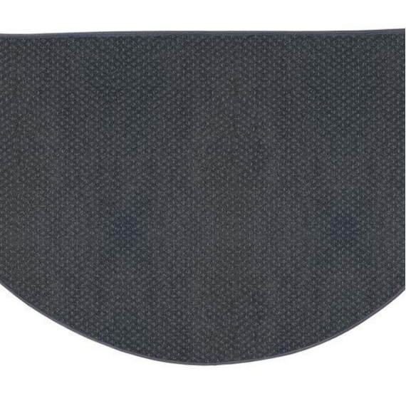 Goods of the Woods 48” x 27” Stream Indigo Nylon Half-Round Hearth Rug