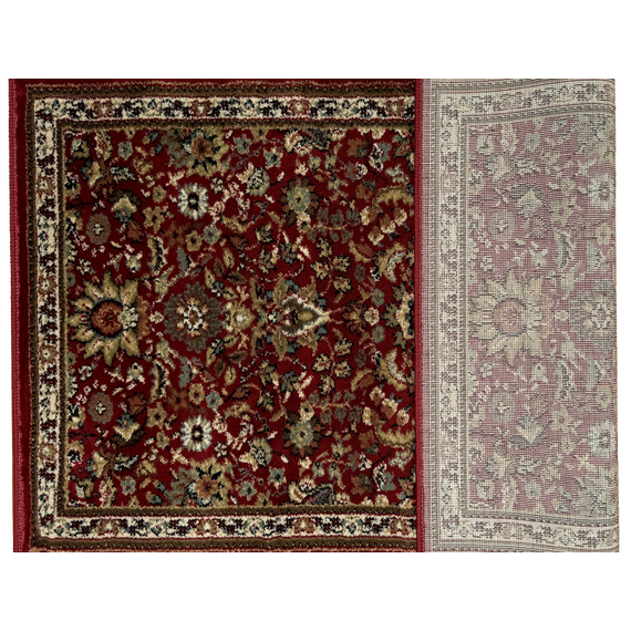 Vista Vintage Olefin Hearth Rugs with Back Surface View