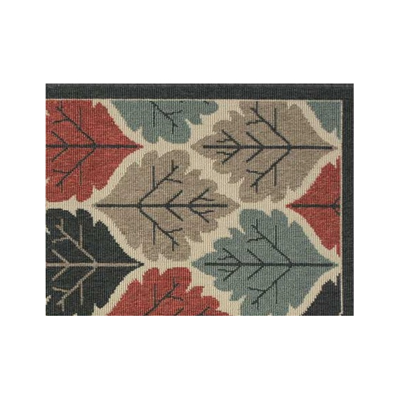 Pilgrim 28” x 46” Shenandoah Natural Non-Slip Back Rectangular Hearth Rug | PG-19650 Close Up Corner View