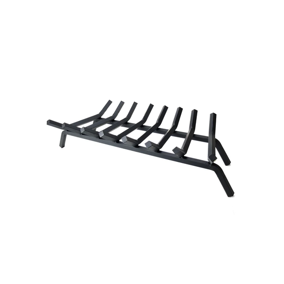 30 Inch Wide x 15.5 Inch Deep Lifetime Fireplace Grate - 3/4 Inch Steel