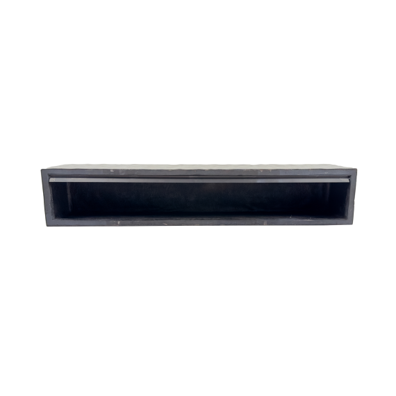 72" Chiseled Thermastone Beam Back View