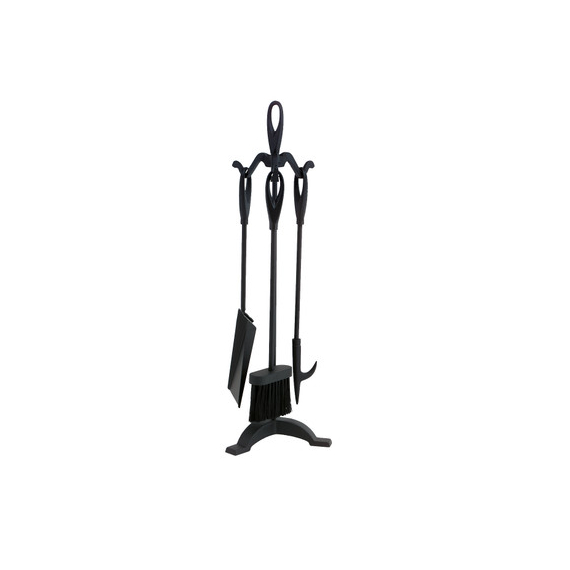Black Iron Tool Set includes 4 pieces, 25" high