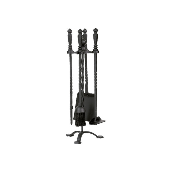 Stove Tool Set is made of black steel, 5 pieces, 21. 3/4" high