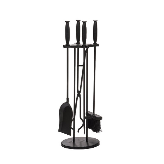 Tool Set is made of black steel, includes 5 pieces, 28" high