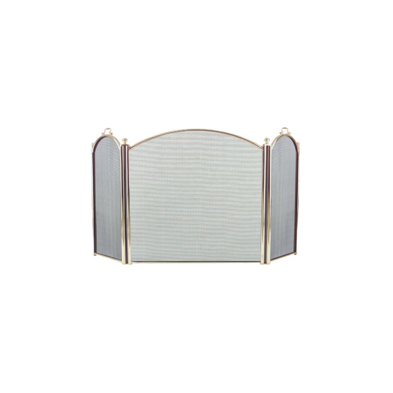Panel Screen 52"W x 34"H, made of steel with polished brass finish, 3 layers