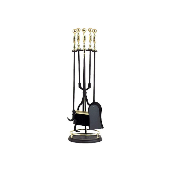 Tool Set with Rail includes 5 pieces, made of iron, 31" high