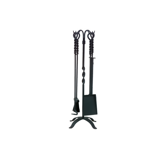 Black Iron Tool Set includes 5 pieces, 31" high