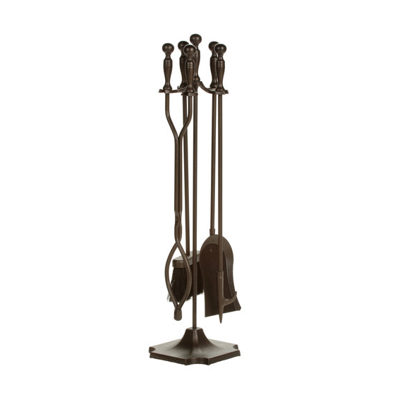 Tool Set with Handles includes 5 pieces, bronze color, 30.5"  high