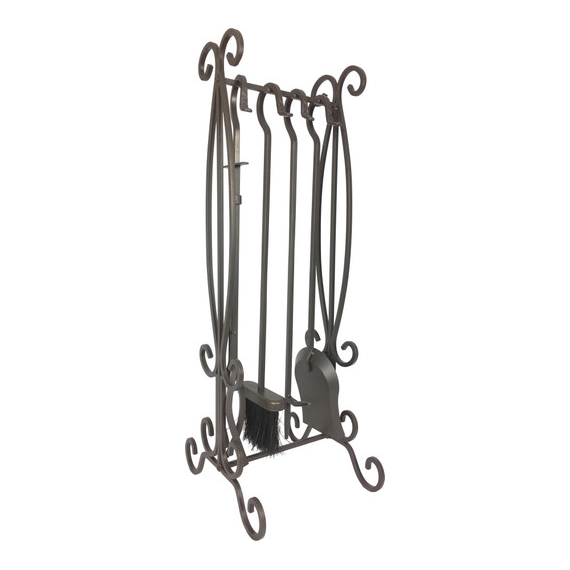 Bronze Iron Tool Set includes 5 pieces, 30" high