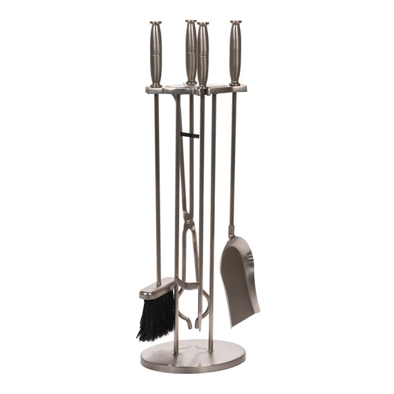Tool Set is made of steel,  pewter finish, 5 pieces