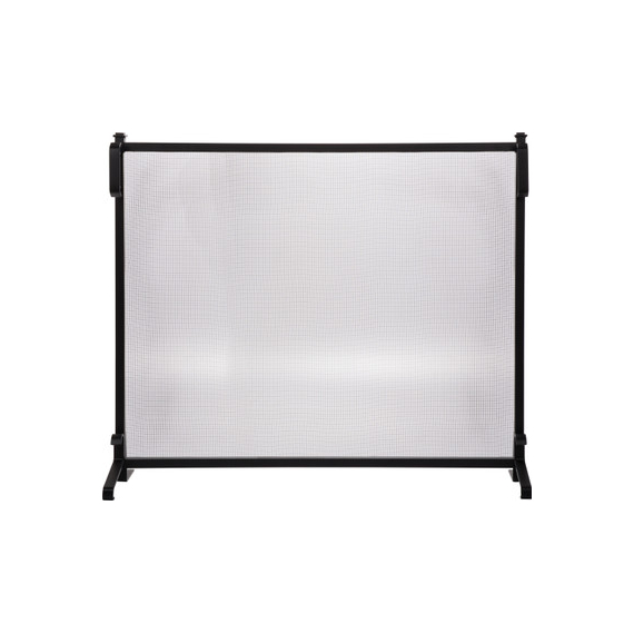 Rectangle panel screen black wrought iron, 32" high x 39" wide