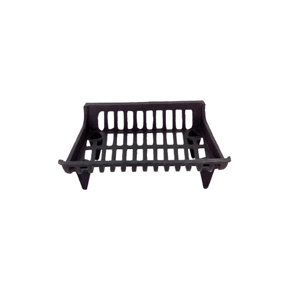 Black Grate is made of steel. Measure: 30" front width x 25 1/2" back width x 14 3/4" deep x 7" high.