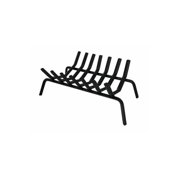 Black Steel Fireplace Grate is made of steel. Weight: 28 LBS.