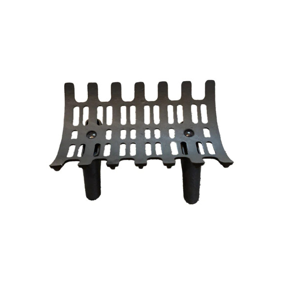 Black Cast Iron grate, size: 7"H x 17.5"L x 11.5"D