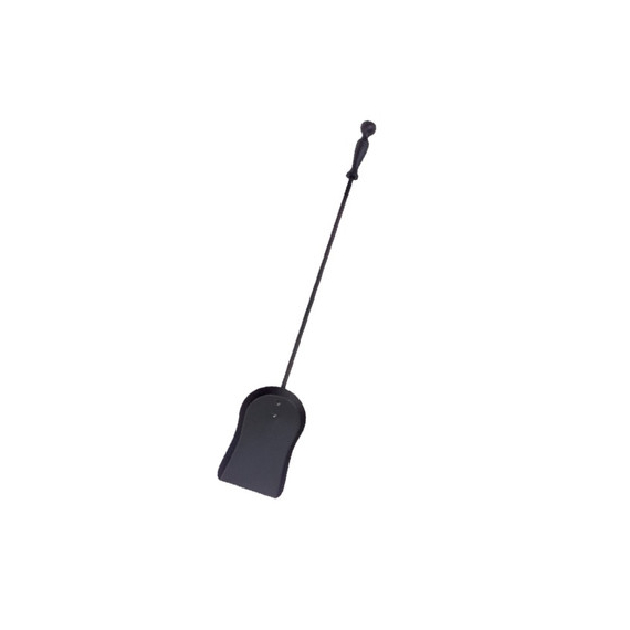The black shovel is made of steel with a black finish. Measures 27 inches.