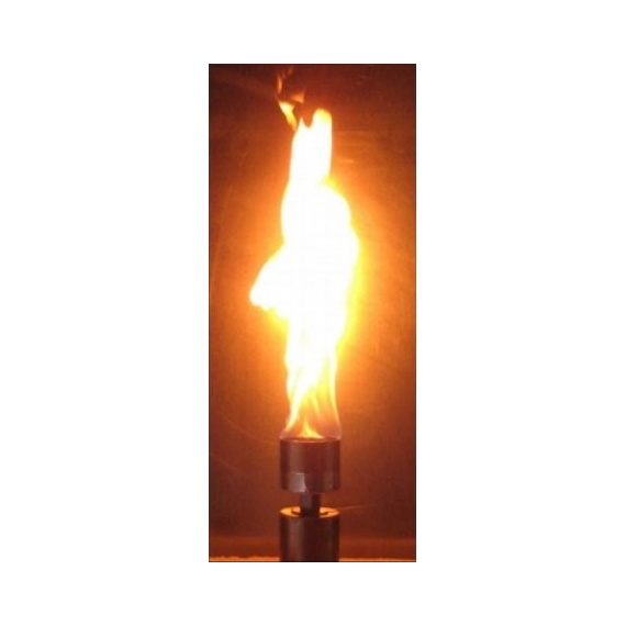 Vulcan with Burst Feature Electronic Gas Fire Pit Module in Use