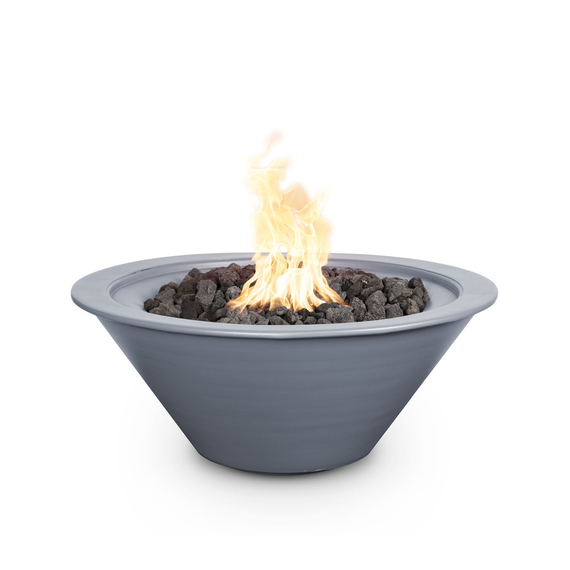Cazo 30" Gray Powder Coated Metal Fire Bowl