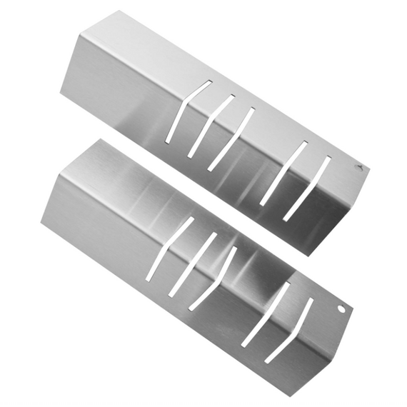24 Inch Stainless Steel Radiant Fireplace Fireback Pair Of Slotted Feet