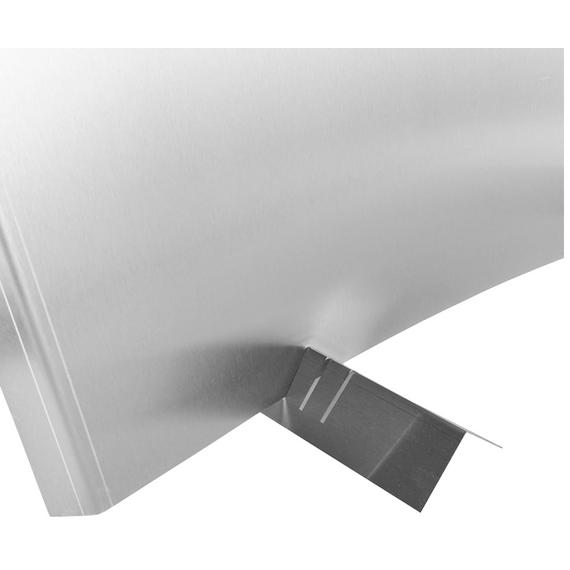 24 Inch Stainless Steel Radiant Fireplace Fireback Feet Position