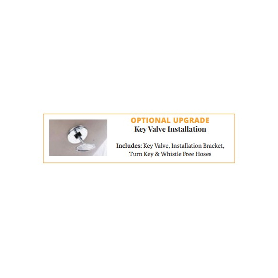 Optional key valve upgrade for fire and water bowls