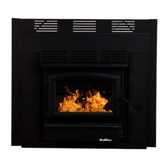 Buck Stove 21-ZC Wood Fireplace With Blower  And Black Door