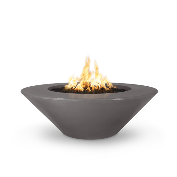 Cazo Wide Ledge Concrete Fire Bowl in Chestnut Finish