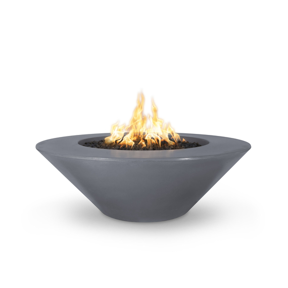 Cazo Wide Ledge Concrete Fire Bowl in Gray Finish
