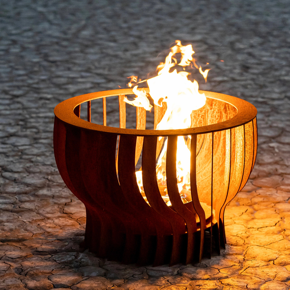 The Neutron Fire Sculpture Corten Steel
