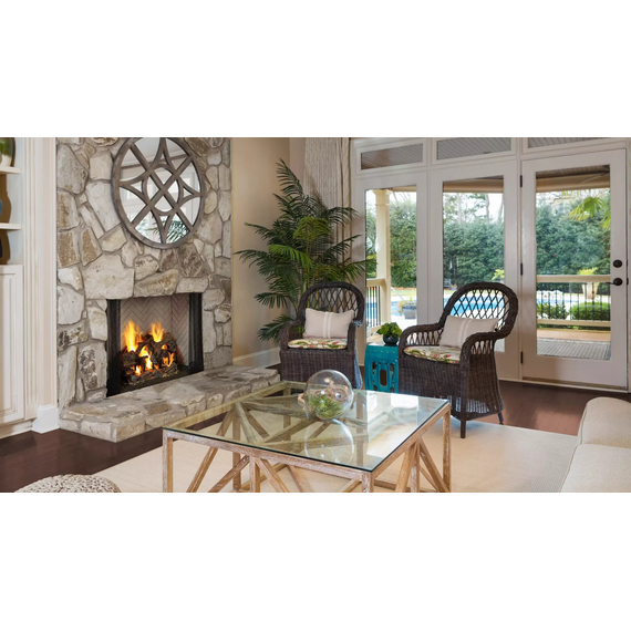 Majestic Ashland 42" Wood Fireplace Installed