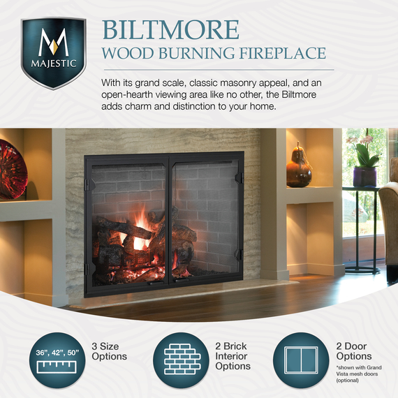 Biltmore Wood Burning Fireplace