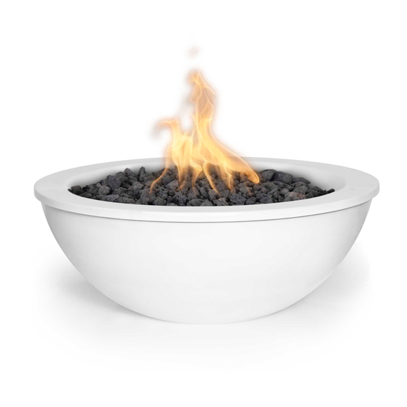 Sedona Round Powder Coated Fire Bowl White