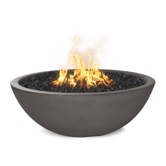 Sedona Narrow Ledge Concrete Fire Bowl in Chestnut Finish