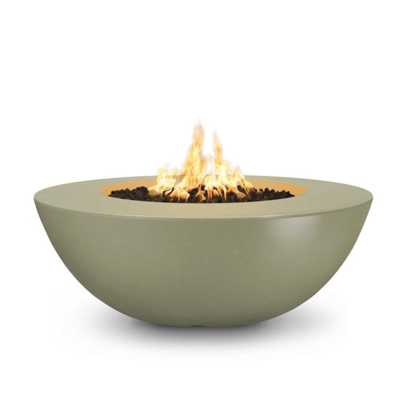 Sedona Wide Ledge Concrete Fire Bowl in Ash Finish