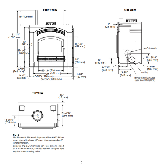 Majestic Pioneer III Spec Sheet