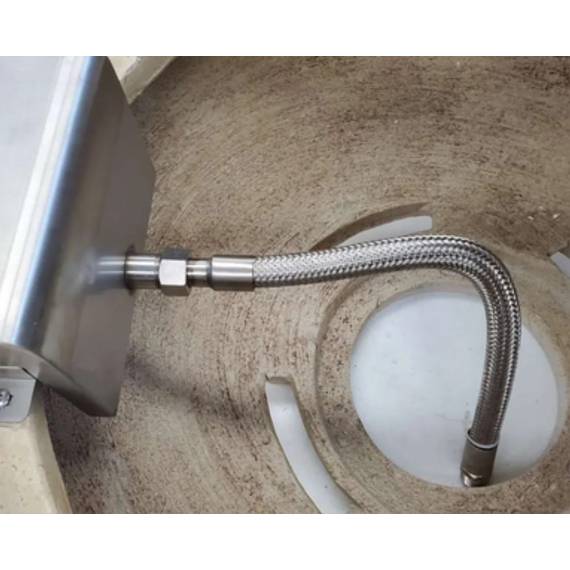 30" Adobe GFRC Gas Fire & Water Bowl water line location