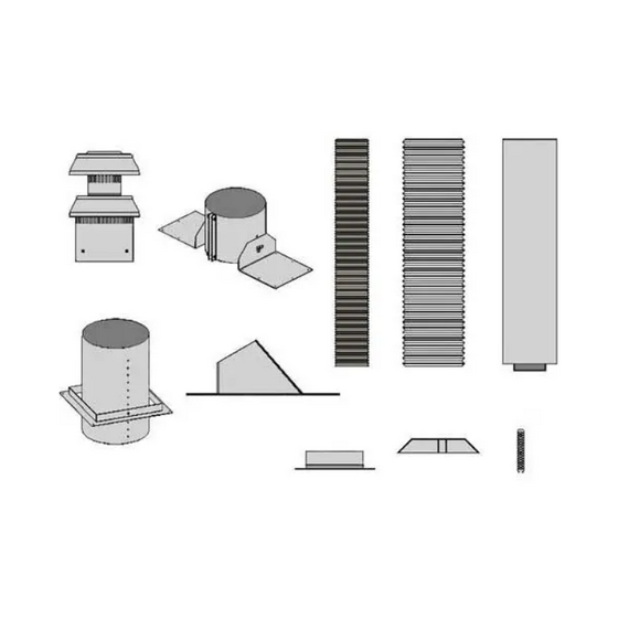 Empire Vertical Fireplace Direct Vent Kit