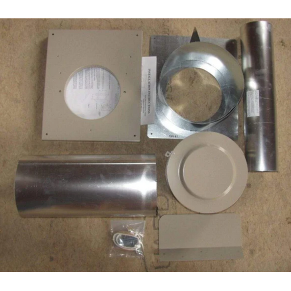 Empire 4" x 6 5/8" Diameter Horizontal Vent Kit With Vinyl Siding Shield