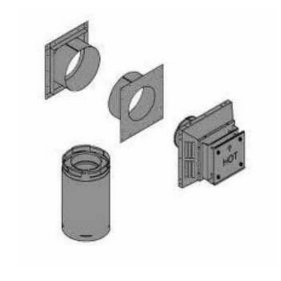 Empire DV Vent Kit for Rear Vent 6 to 12 Inches Wall Thickness