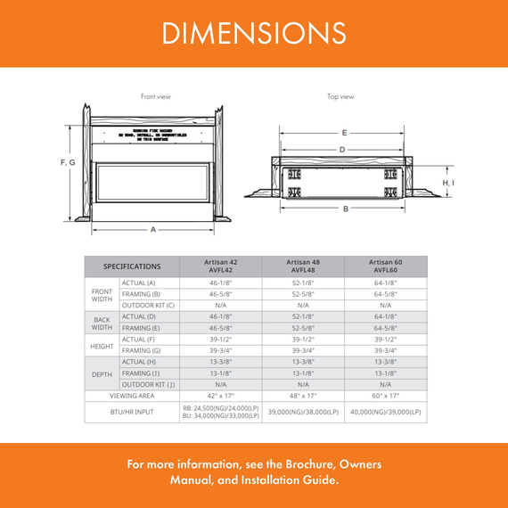 Monessen Artisan Dimension