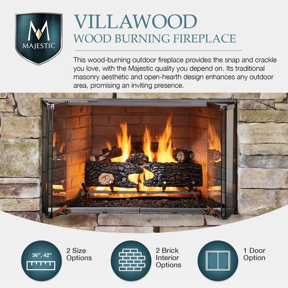 Villawood Wood Burning Fireplace