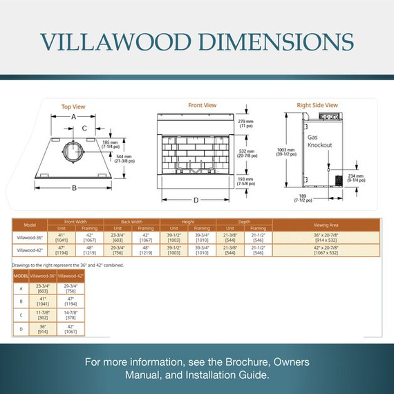 Villawood Dimensions