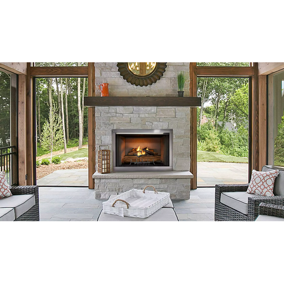 Outdoor Lifestyle Vesper 36" Traditional Concrete Outdoor Gas Fireplace Installed