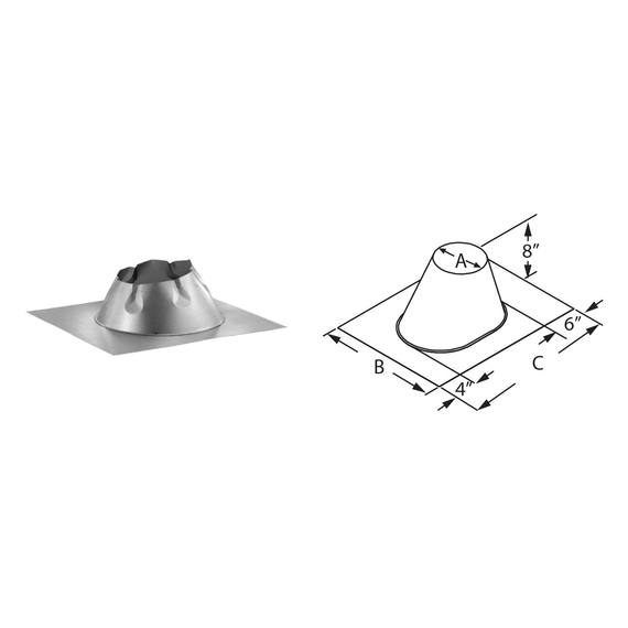 DSA Roof Flashing Size
