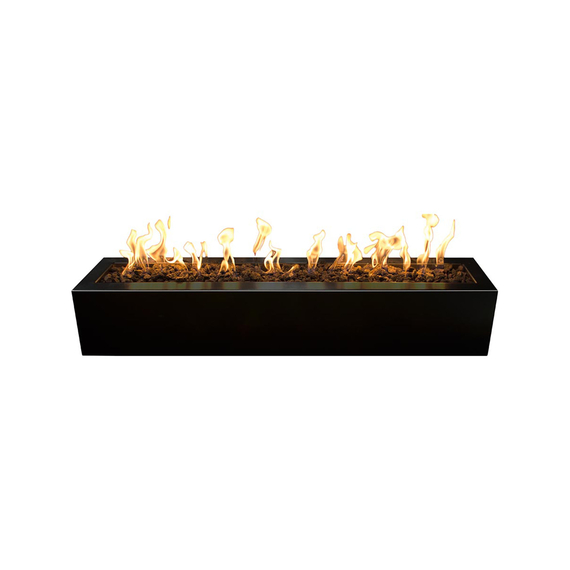 The Outdoor Plus Eaves Rectangular Powder Coated Metal Fire Pit