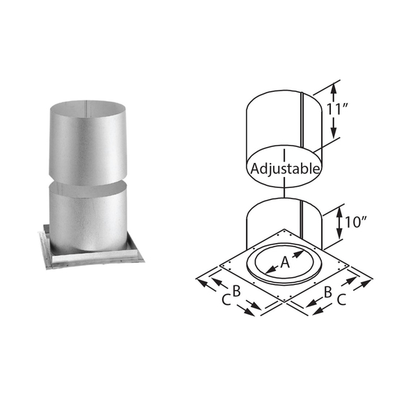 Firestop Radiation Shield Size