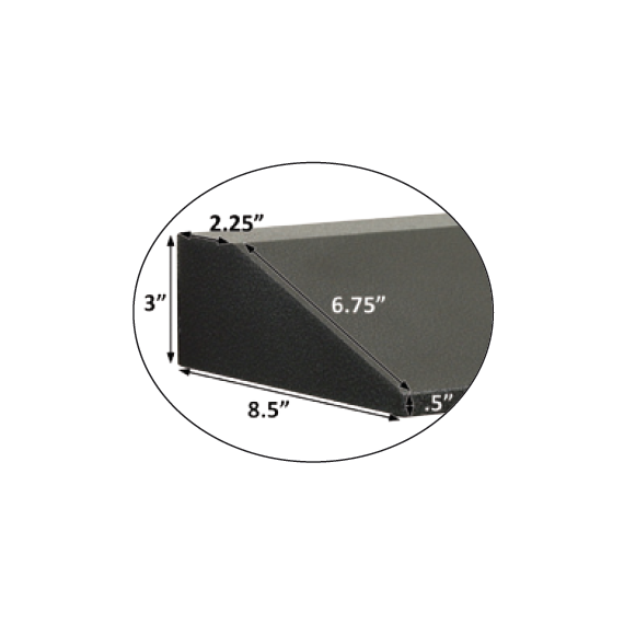 8 1/2" Fireplace Hood Specs